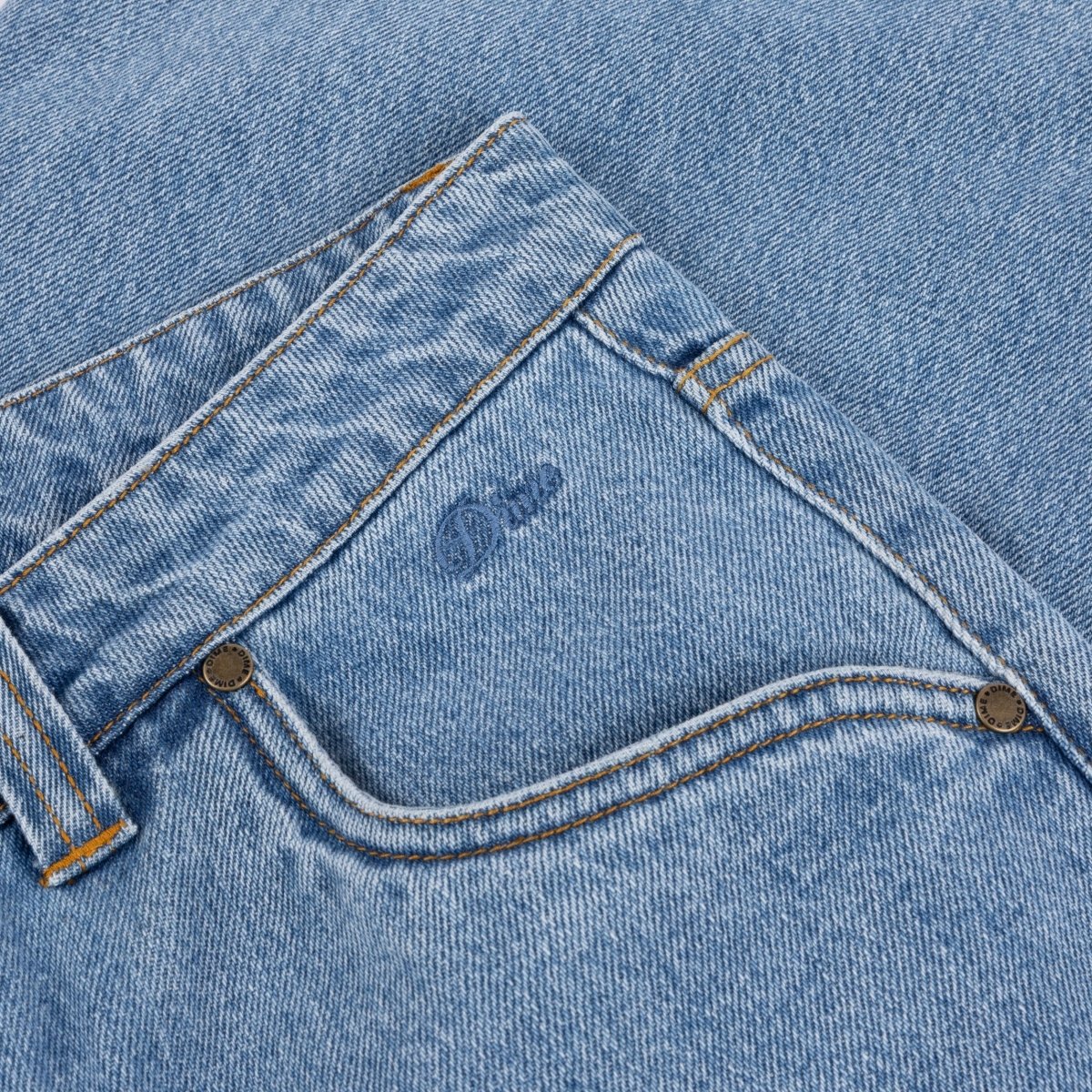 Dime Baggy Denim Pants in Premium Blue Washed - Goodnews Skateshop