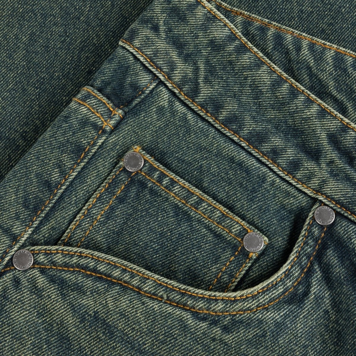 Dime Baggy Denim Pants in Sandblasted Pine - Goodnews Skateshop