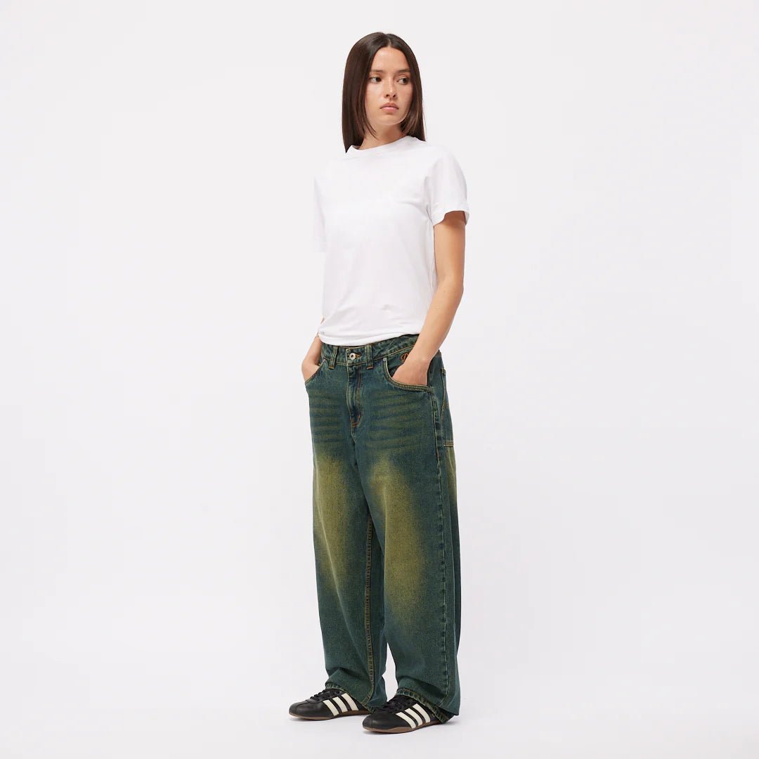 Dime Baggy Denim Pants in Sandblasted Pine - Goodnews Skateshop
