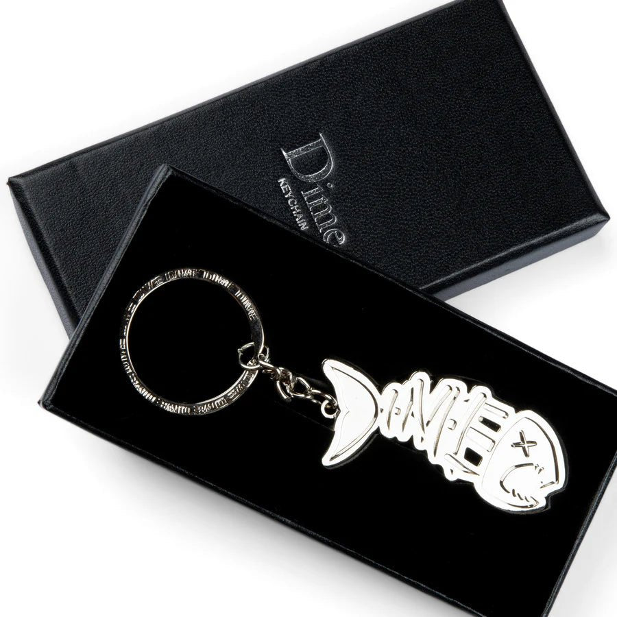 Dime Bones Keychain in Silver - Goodnews Skateshop