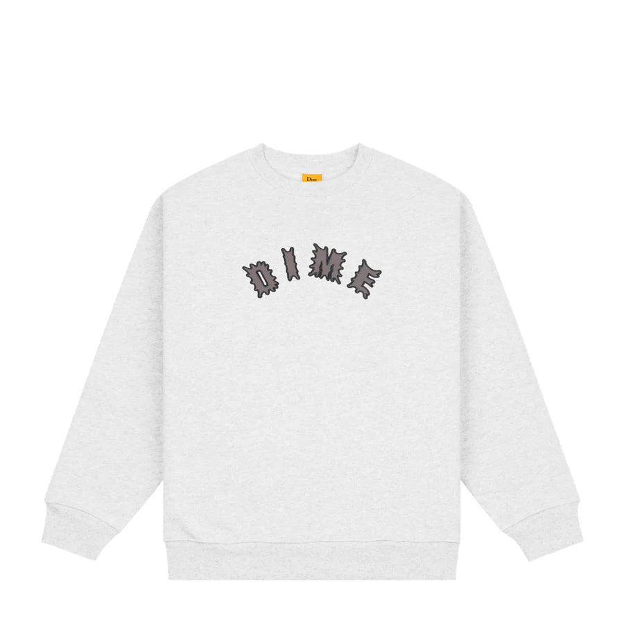 Dime Choppers Crewneck in Ash - Goodnews Skateshop