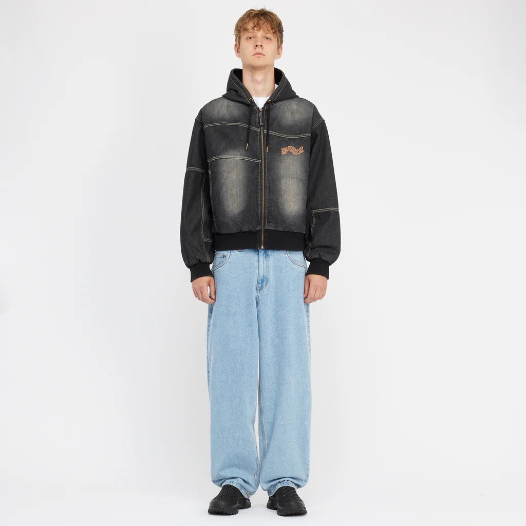 Dime Classic Baggy Denim Pants in Blue Washed - Goodnews Skateshop