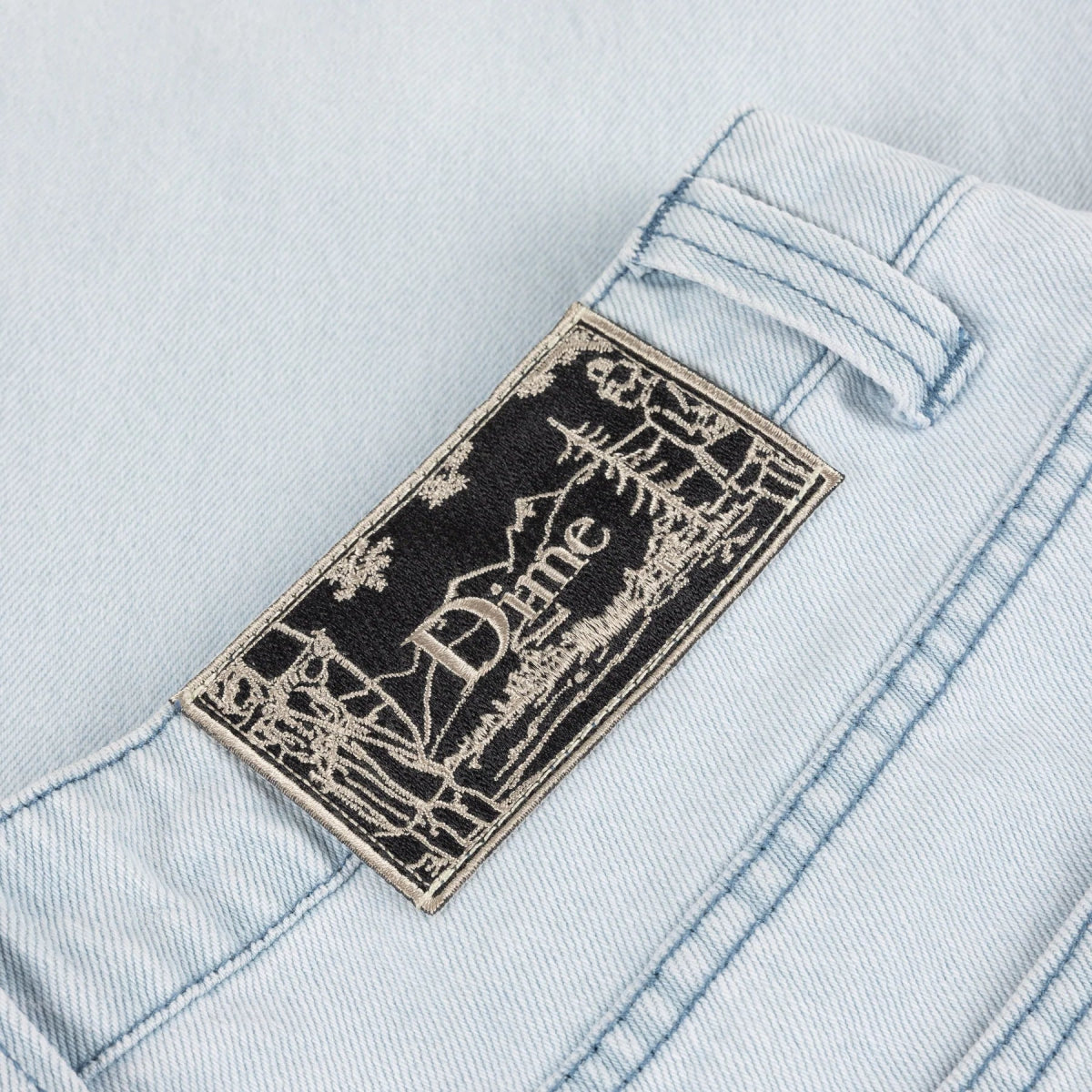 Dime Classic Baggy Denim Pants in Light Washed - Goodnews Skateshop