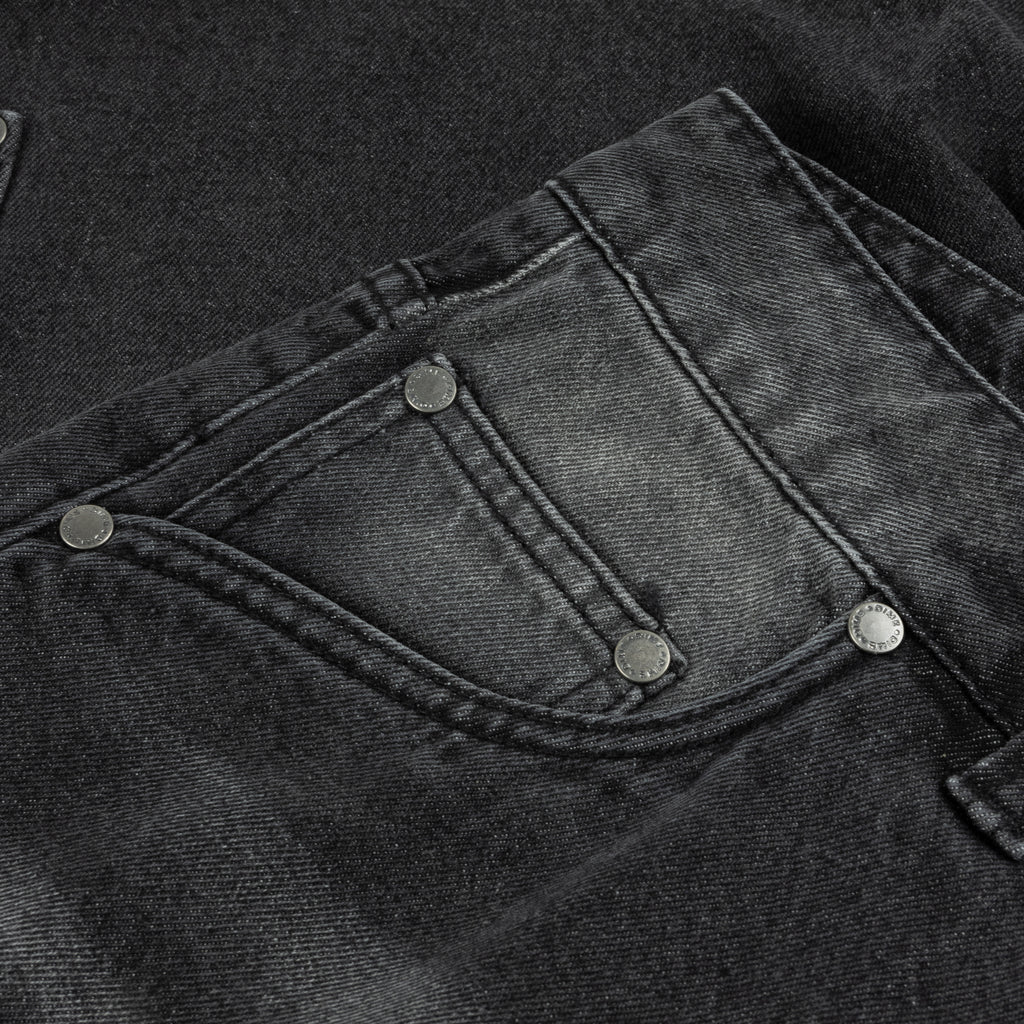 Dime Classic Baggy Denim Pants in Sandblasted Black - Goodnews Skateshop