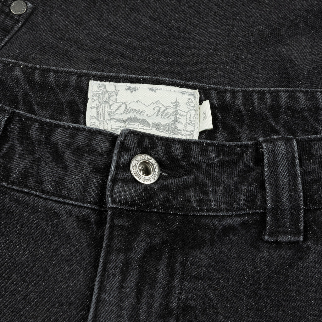Dime Classic Baggy Denim Pants in Sandblasted Black - Goodnews Skateshop