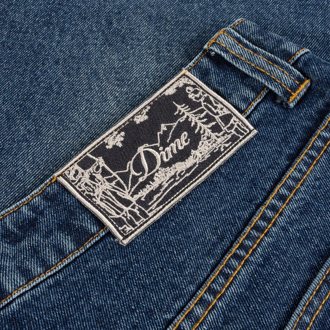Dime Classic Baggy Denim Pants in Sandblasted Night Indigo - Goodnews Skateshop