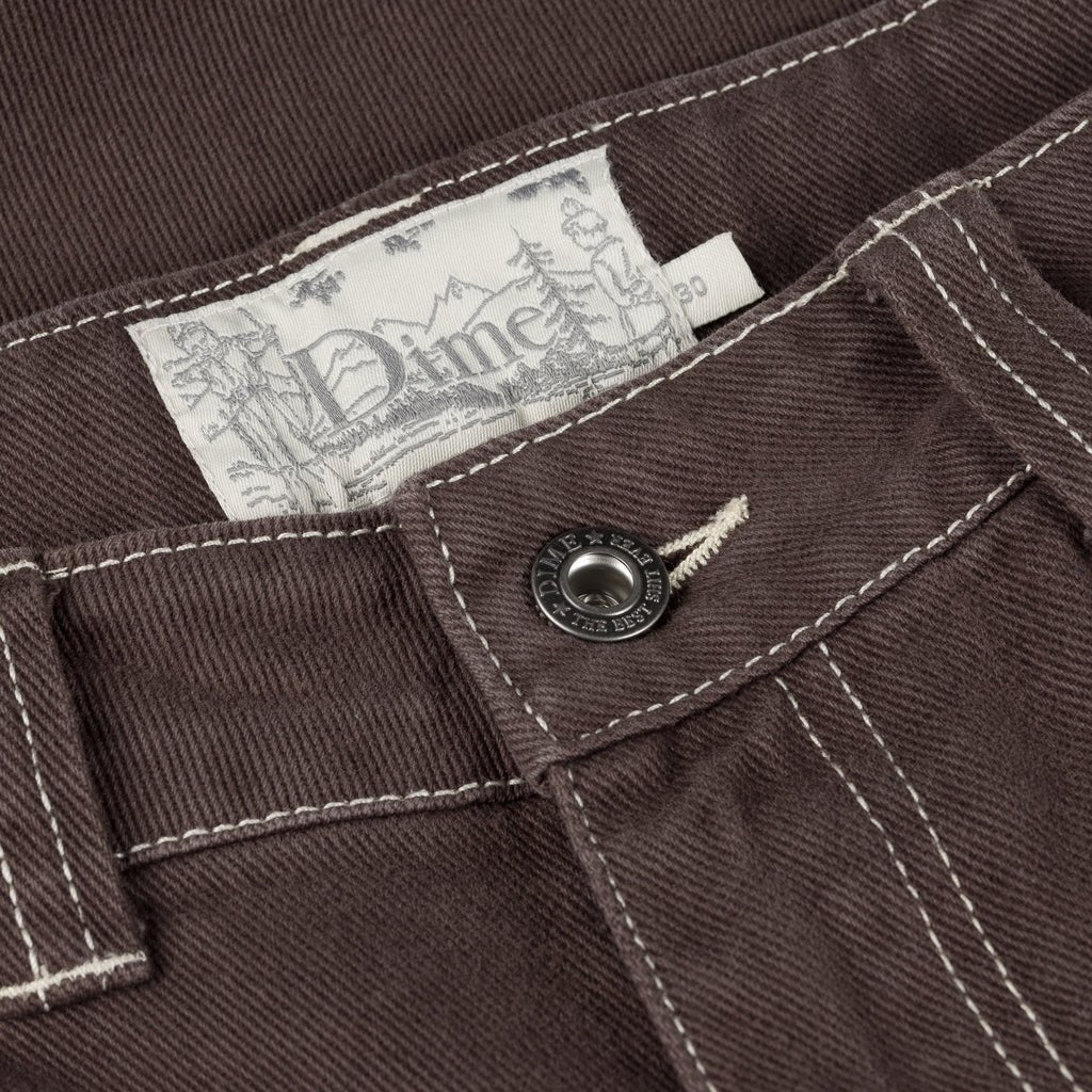 Dime Classic Denim Shorts in Brown Washed - Goodnews Skateshop