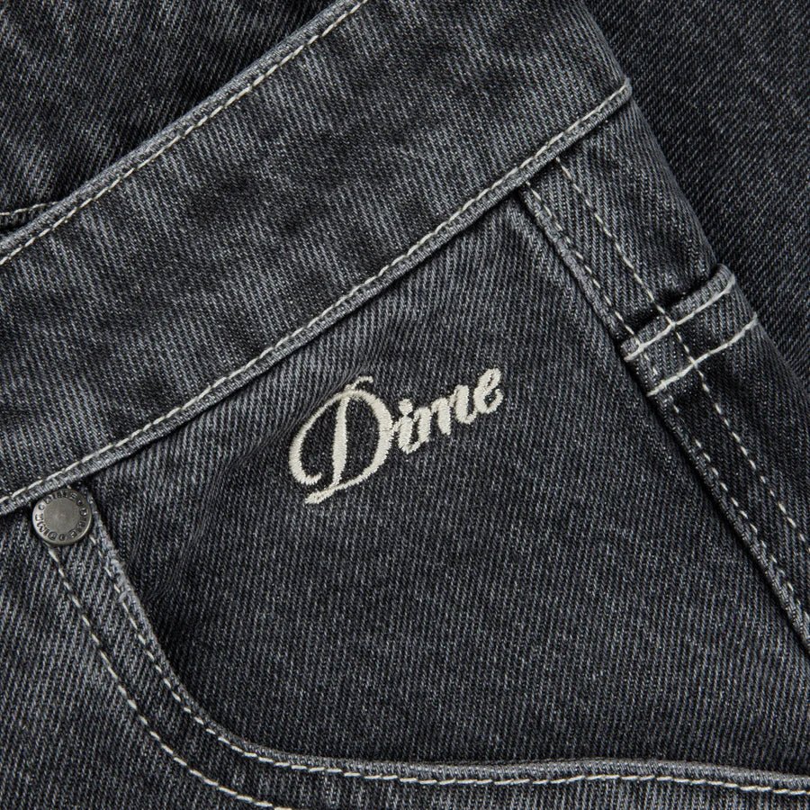 Dime Classic Denim Shorts in Faded Black - Goodnews Skateshop