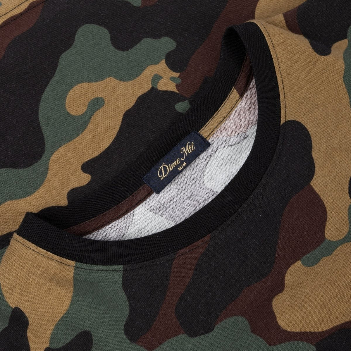 Dime Classic Logo T-Shirt in Dark Camo - Goodnews Skateshop