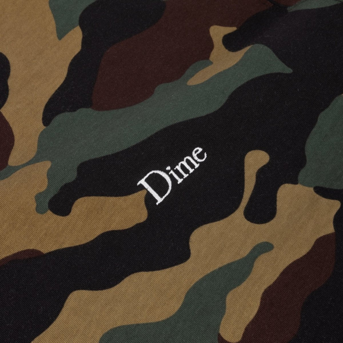 Dime Classic Logo T-Shirt in Dark Camo - Goodnews Skateshop