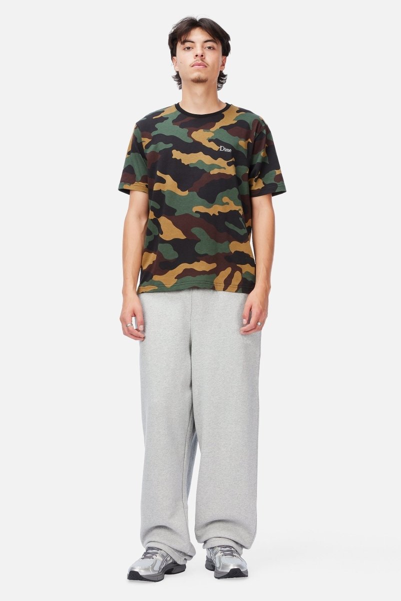 Dime Classic Logo T-Shirt in Dark Camo - Goodnews Skateshop
