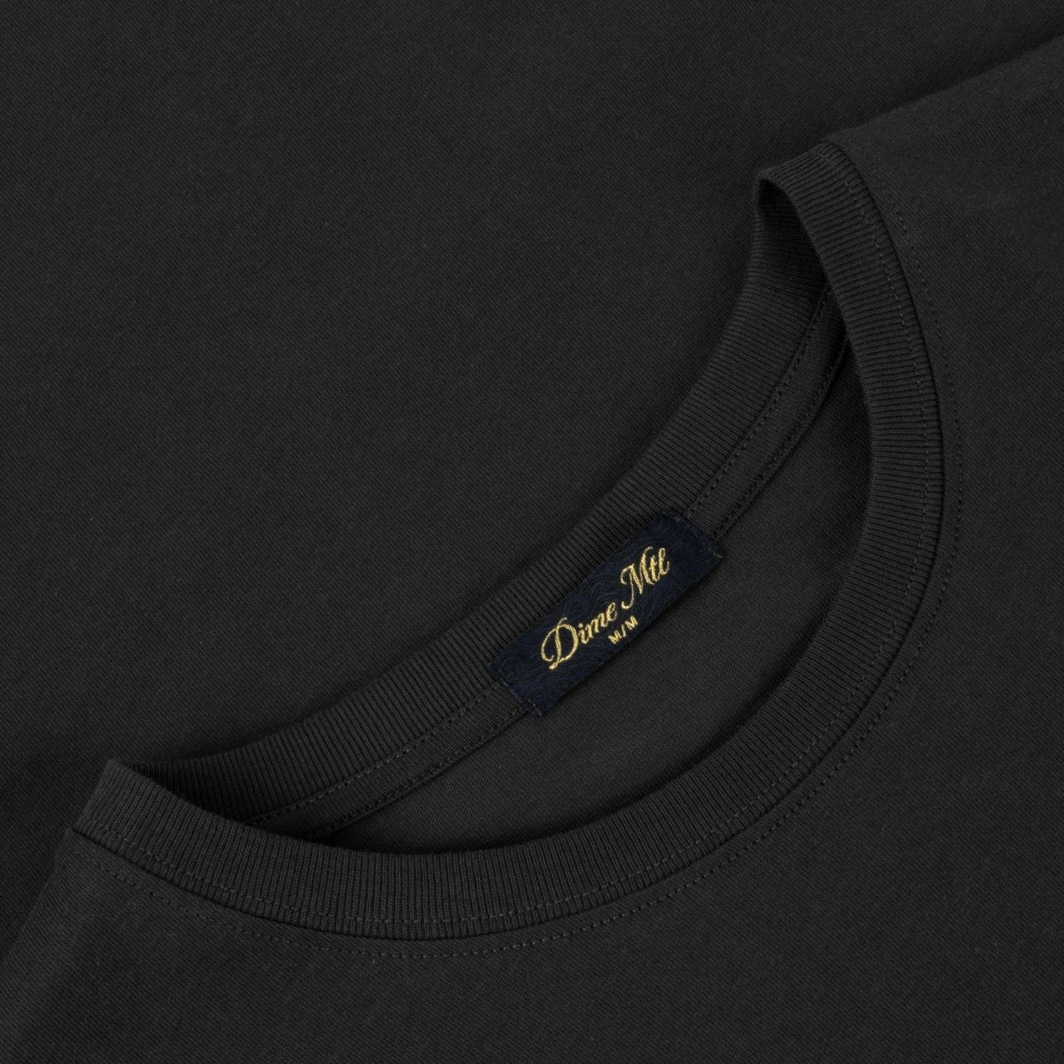 Dime Classic Logo T-Shirt in Pirate Black - Goodnews Skateshop