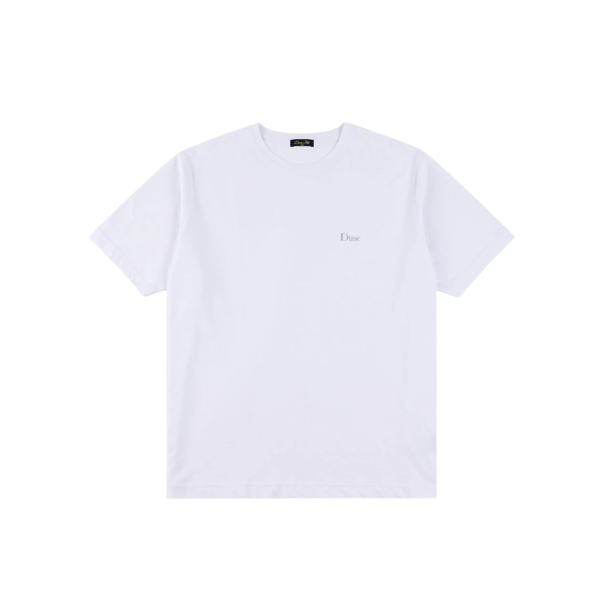 Dime Classic Logo T-Shirt in White - Goodnews Skateshop