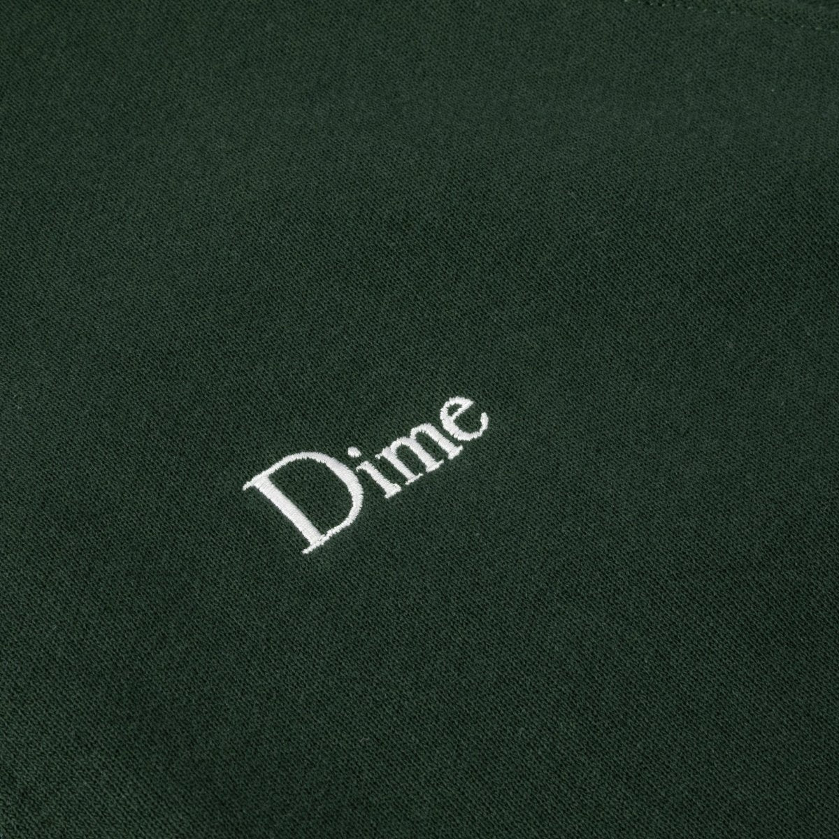 Dime Classic Logo Zip Hoodie in Mountain Green - Goodnews Skateshop