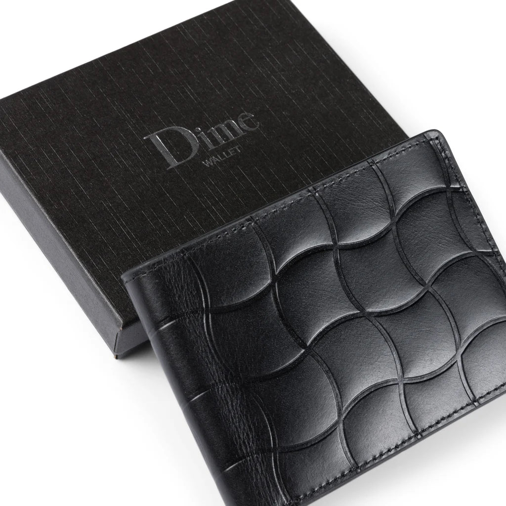 Dime Classic Quilted Wallet in Black - Goodnews Skateshop