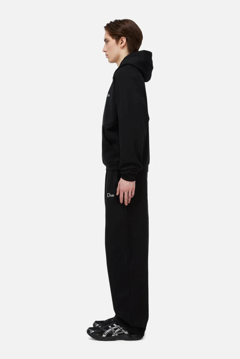 Dime Classic Small Logo Sweatpants in Black - Goodnews Skateshop