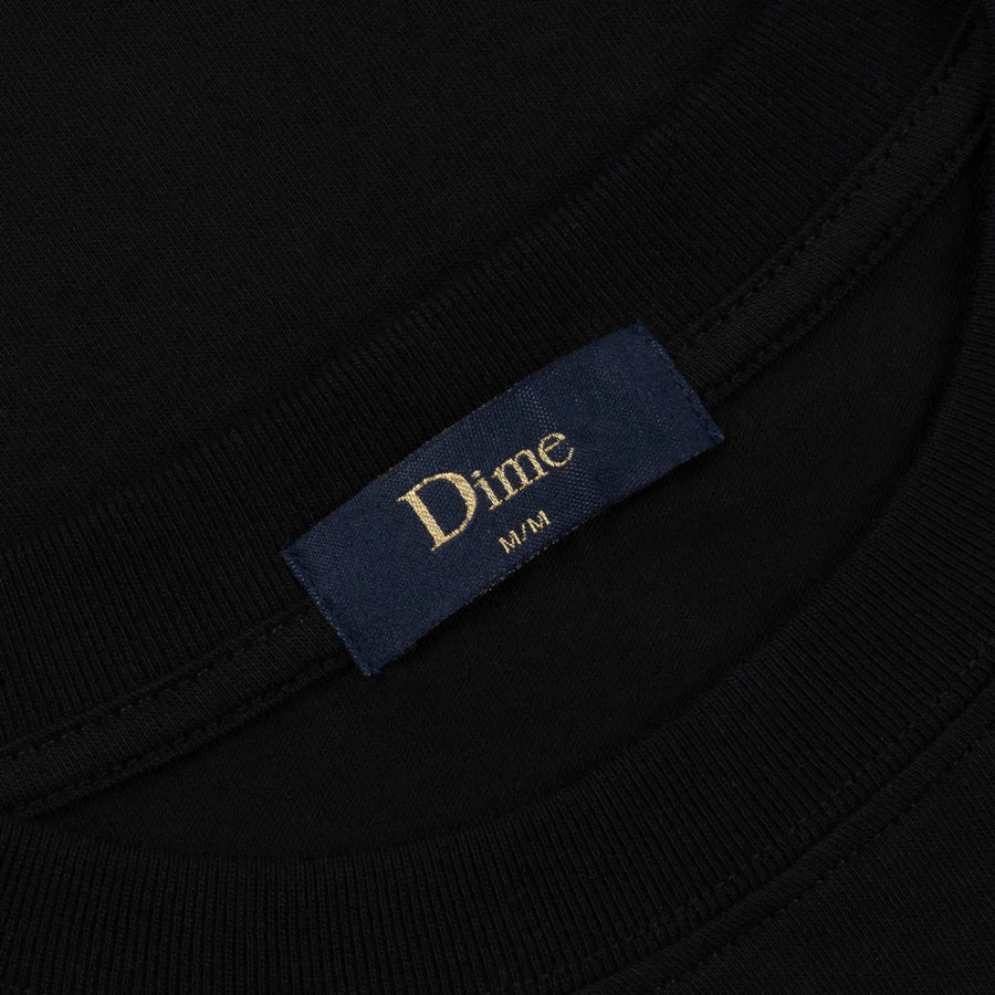 Dime Classic Small Logo T-Shirt in Black - Goodnews Skateshop