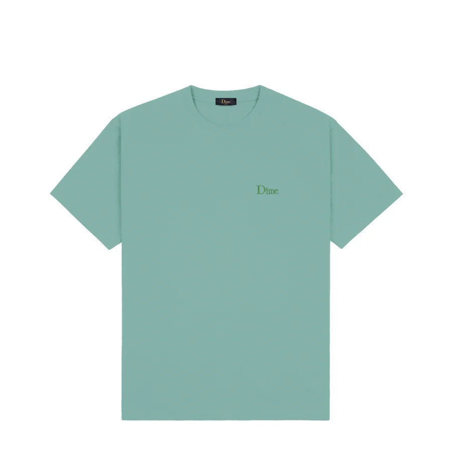 Dime Classic Small Logo T-Shirt in Seaweed - Goodnews Skateshop