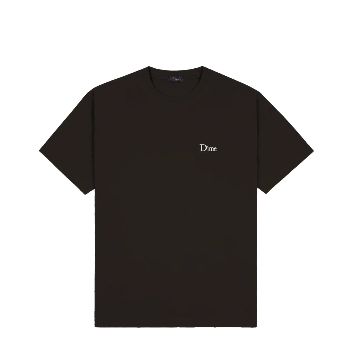 Dime Classic Small Logo T-Shirt in Vintage Black - Goodnews Skateshop