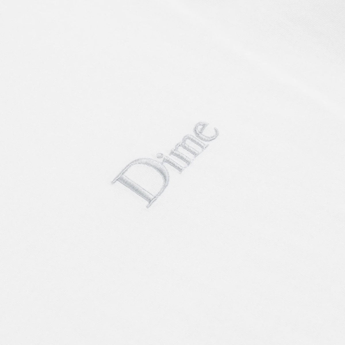 Dime Classic Small Logo T-Shirt in White - Goodnews Skateshop