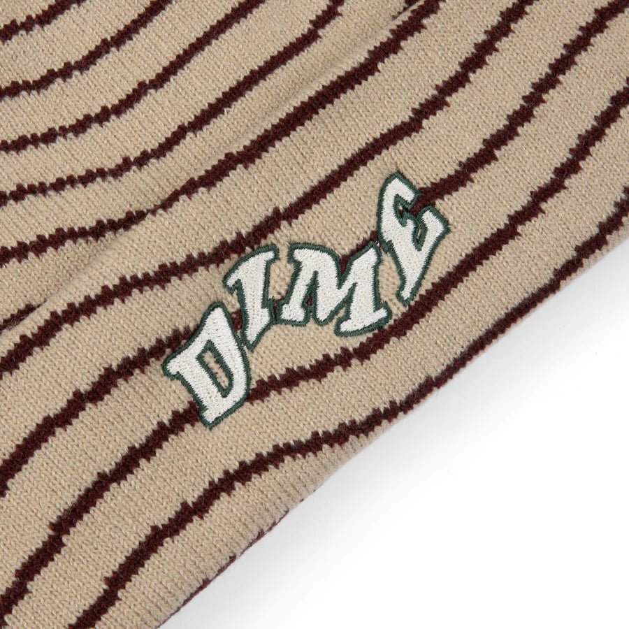 Dime College Wave Cuff Beanie in Tan - Goodnews Skateshop