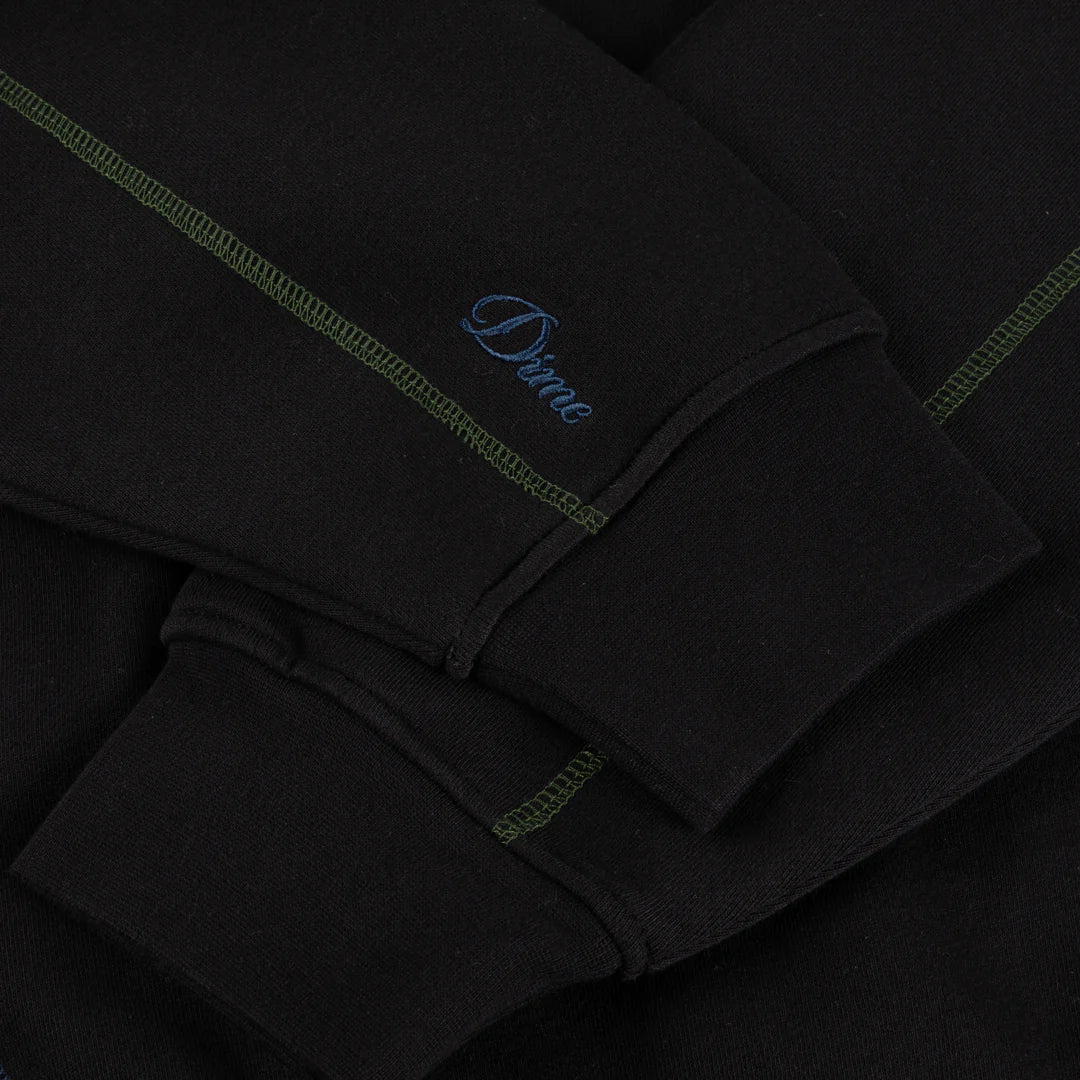 Dime Court Zip Hoodie in Black Multi - Goodnews Skateshop