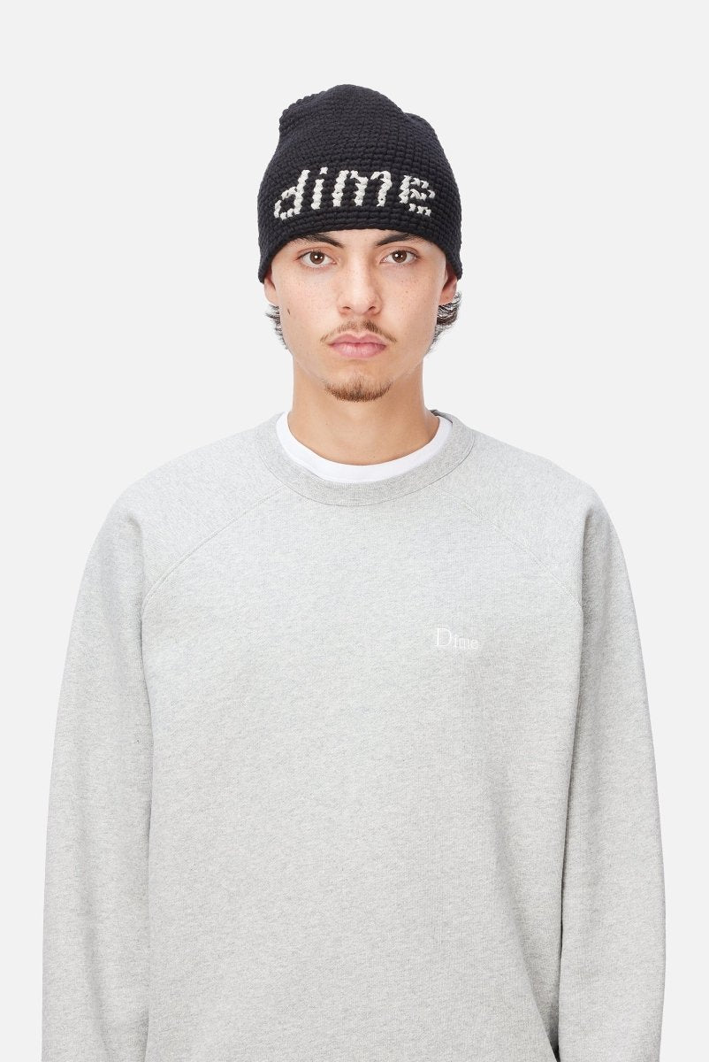 Dime Crochet Skully in Black - Goodnews Skateshop