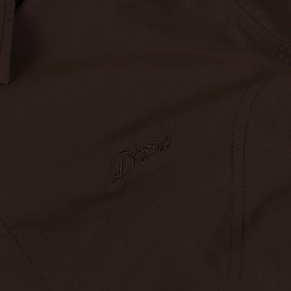 Dime Cursive Coach Jacket in Espresso - Goodnews Skateshop