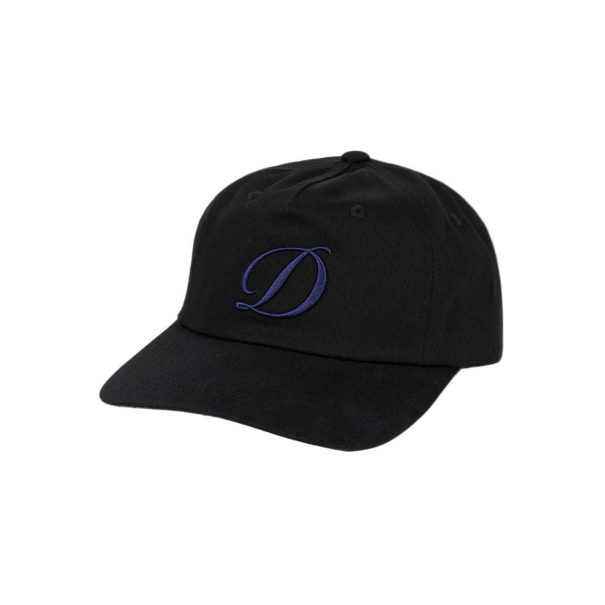 Dime Cursive D Worker Cap in Black - Goodnews Skateshop