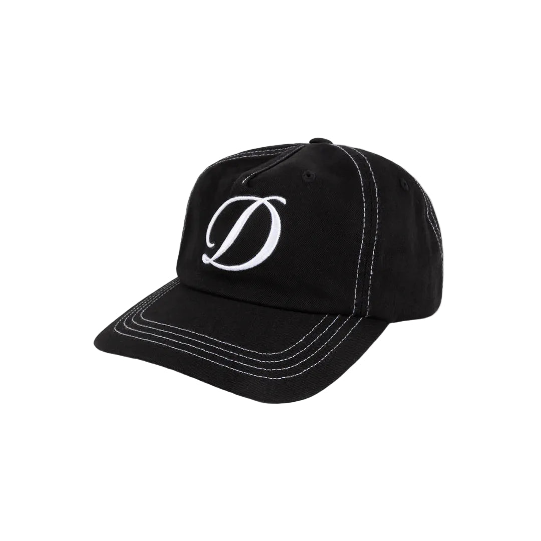 Dime Cursive Denim Worker Cap in Black Washed - Goodnews Skateshop