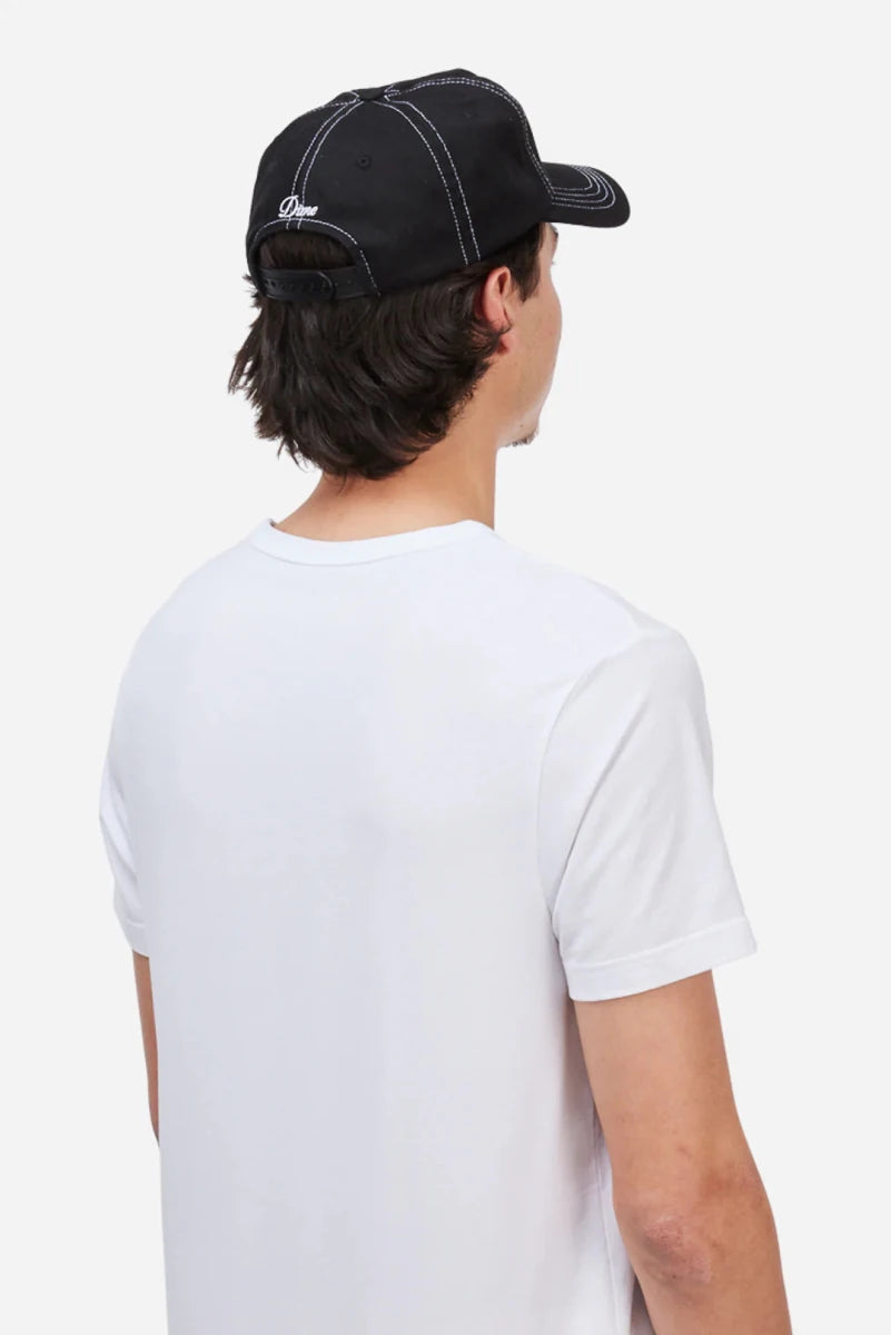 Dime Cursive Denim Worker Cap in Black Washed - Goodnews Skateshop