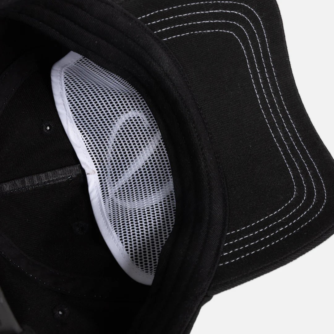 Dime Cursive Denim Worker Cap in Black Washed - Goodnews Skateshop