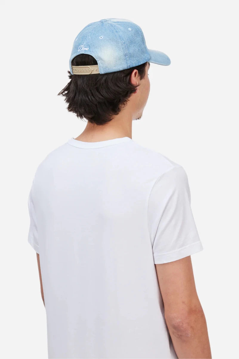 Dime Cursive Denim Worker Cap in Blue Washed - Goodnews Skateshop