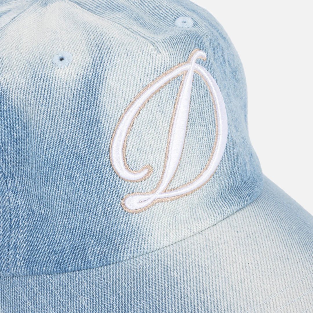 Dime Cursive Denim Worker Cap in Blue Washed - Goodnews Skateshop