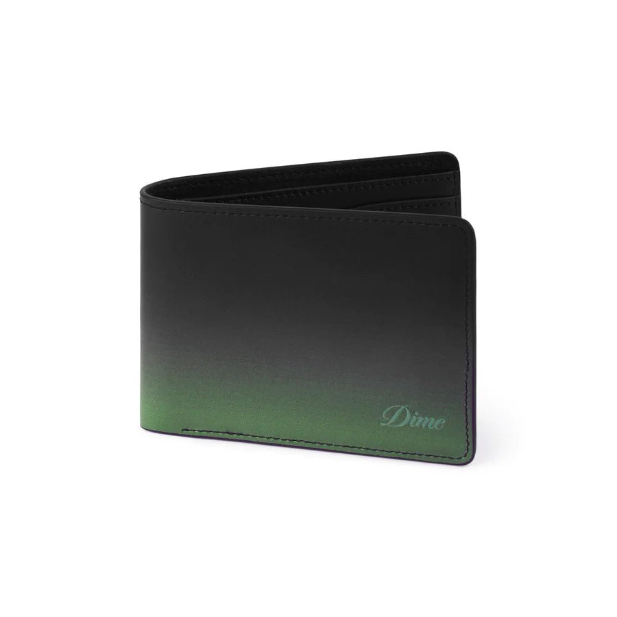 Dime Cursive Gradient Wallet in Green - Goodnews Skateshop