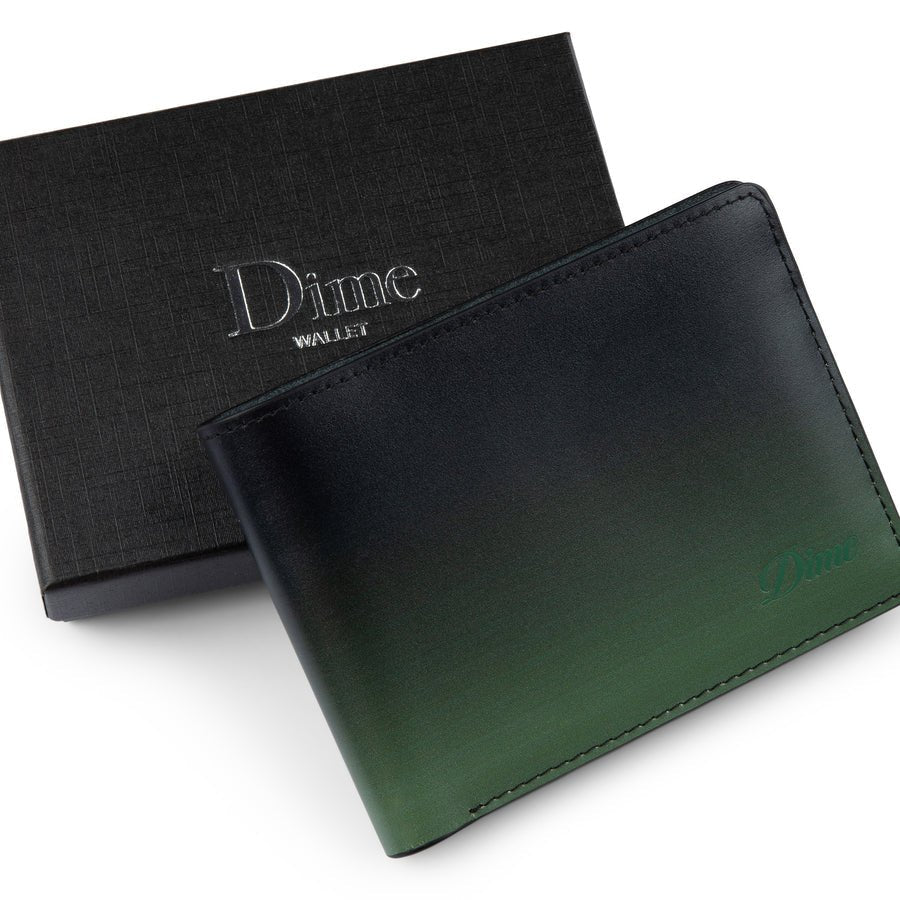 Dime Cursive Gradient Wallet in Green - Goodnews Skateshop