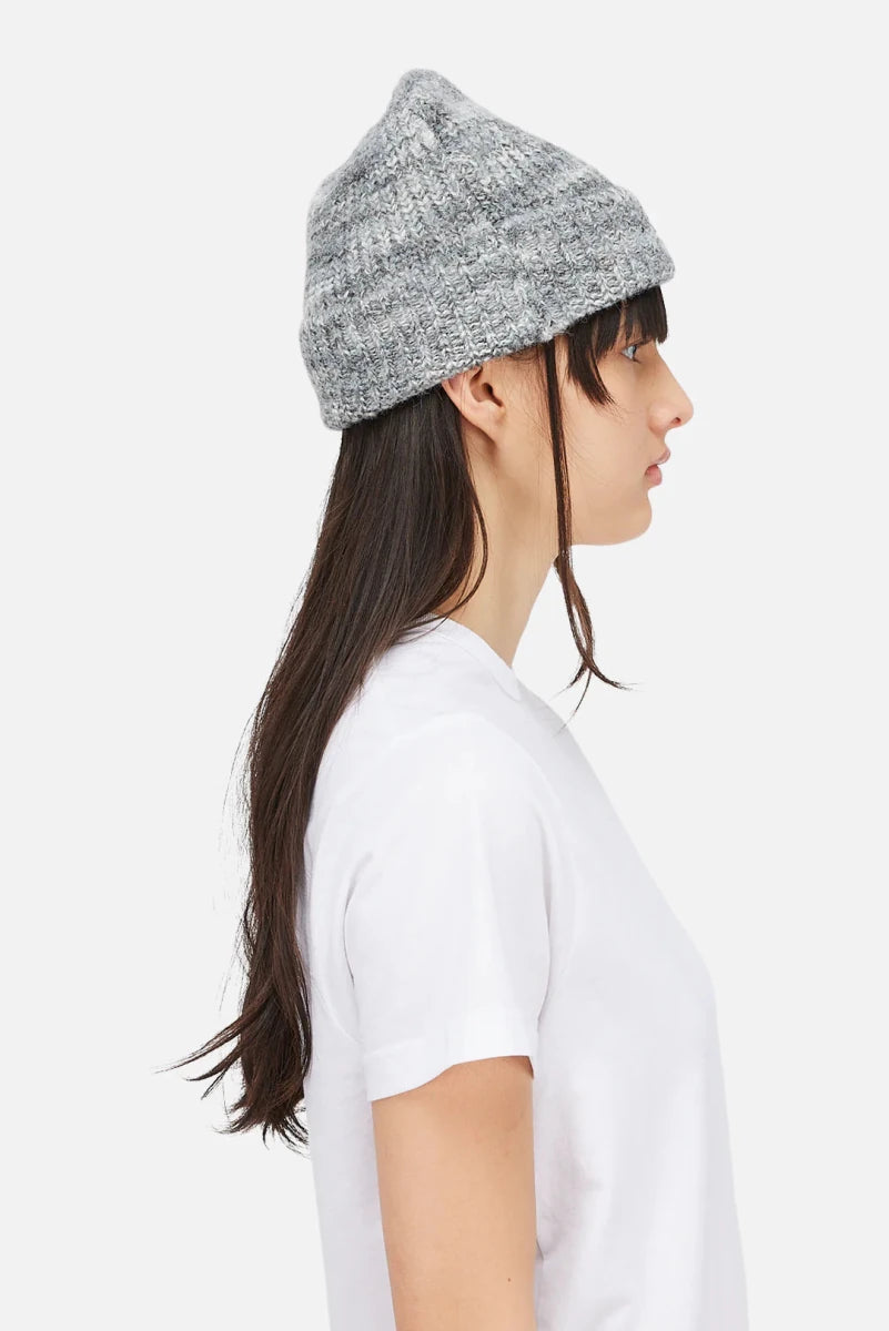 Dime Fuzzy Fold Beanie in Charcoal Multi - Goodnews Skateshop