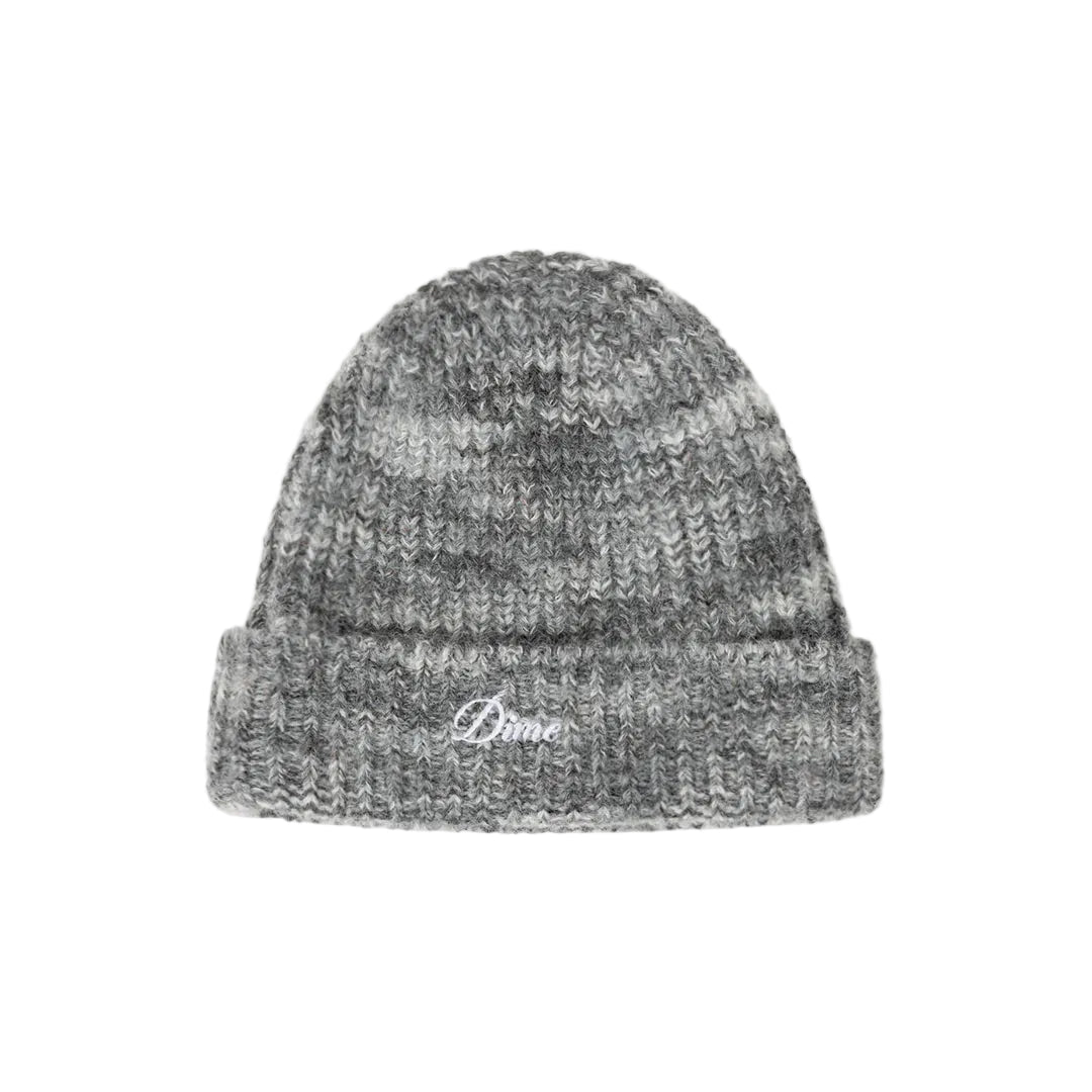 Dime Fuzzy Fold Beanie in Charcoal Multi - Goodnews Skateshop