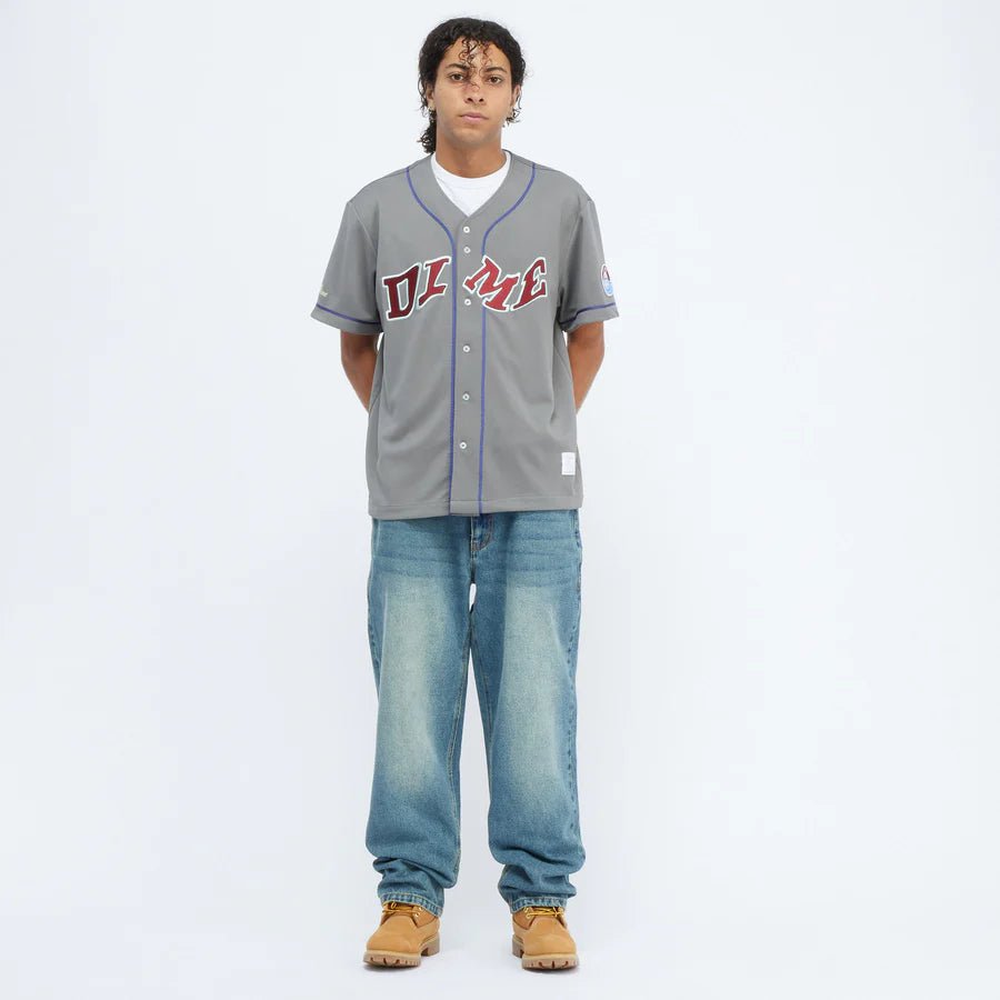 Dime League Jersey in Gray - Goodnews Skateshop