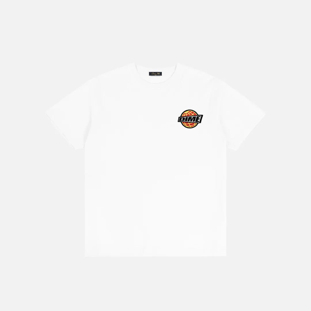 Dime Much T-Shirt in White - Goodnews Skateshop