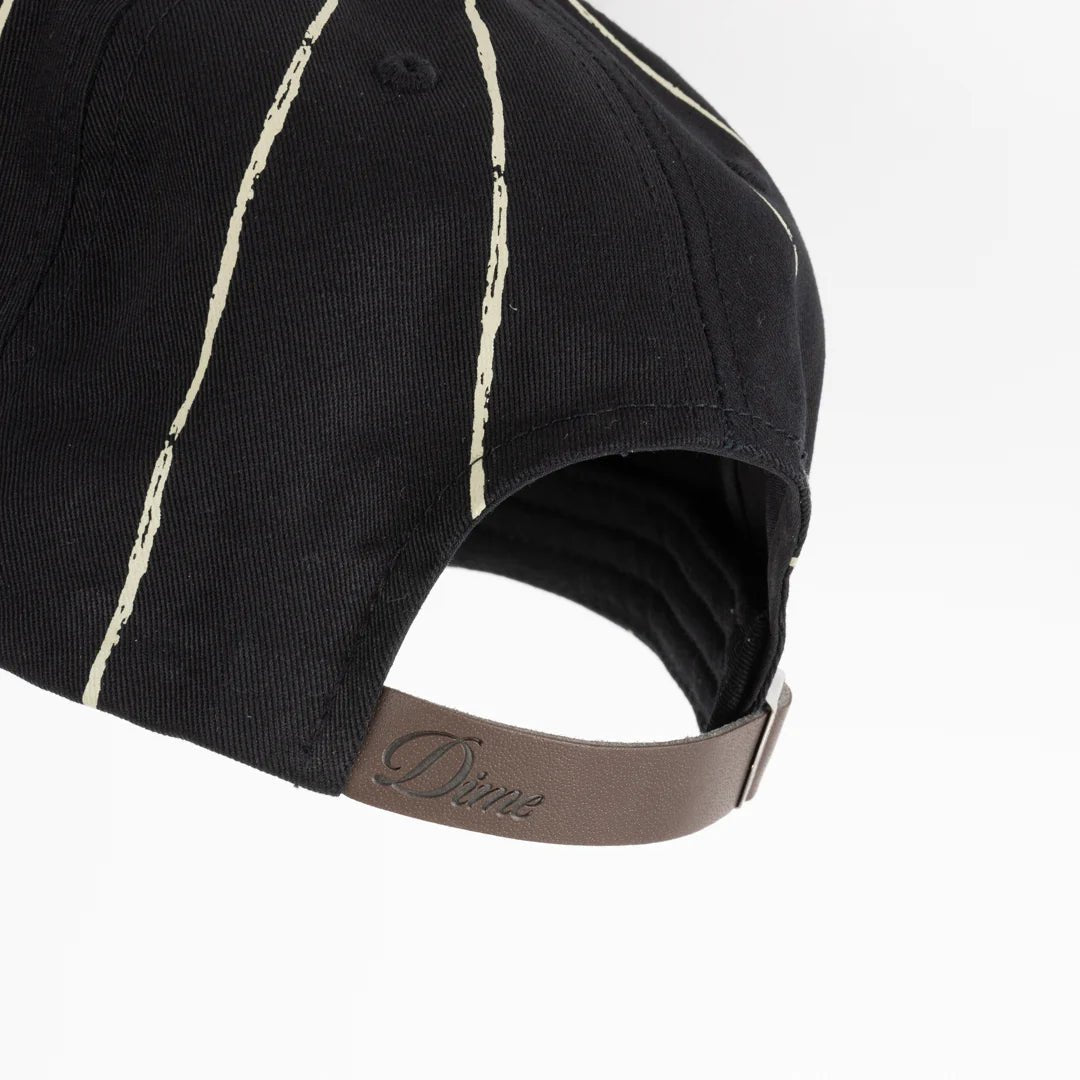 Dime Pinstriped Worker Cap in Black - Goodnews Skateshop