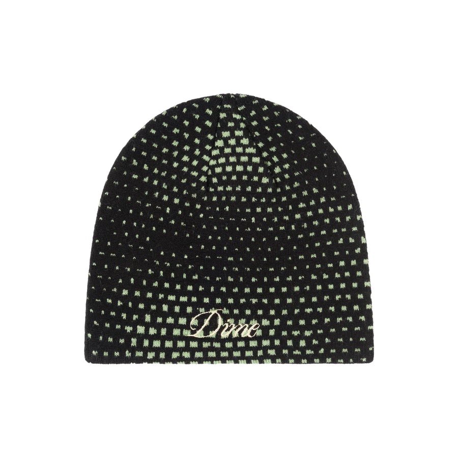 Dime Pixel Skully Beanie in Black - Goodnews Skateshop