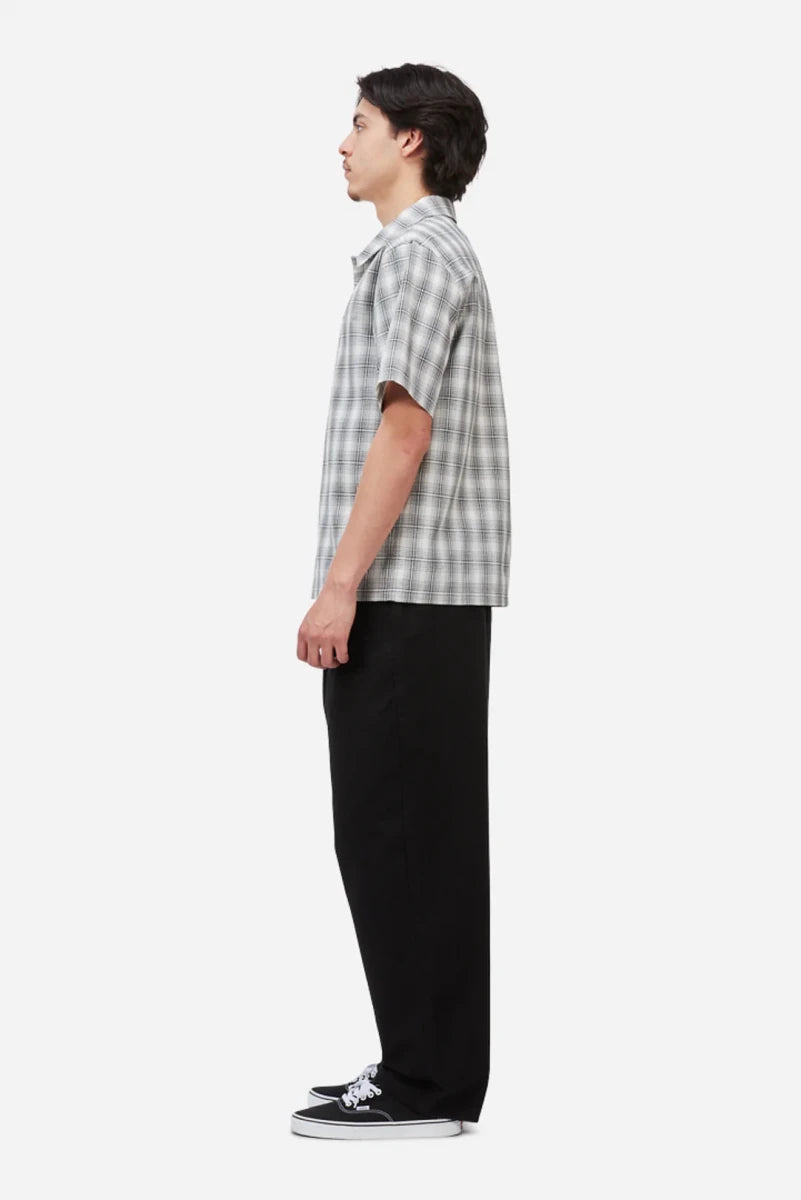 Dime Plaid Button Up Shirt in Gray - Goodnews Skateshop