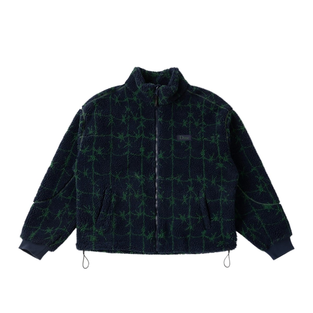 Dime Polar Fleece Sherpa Zip in Navy - Goodnews Skateshop
