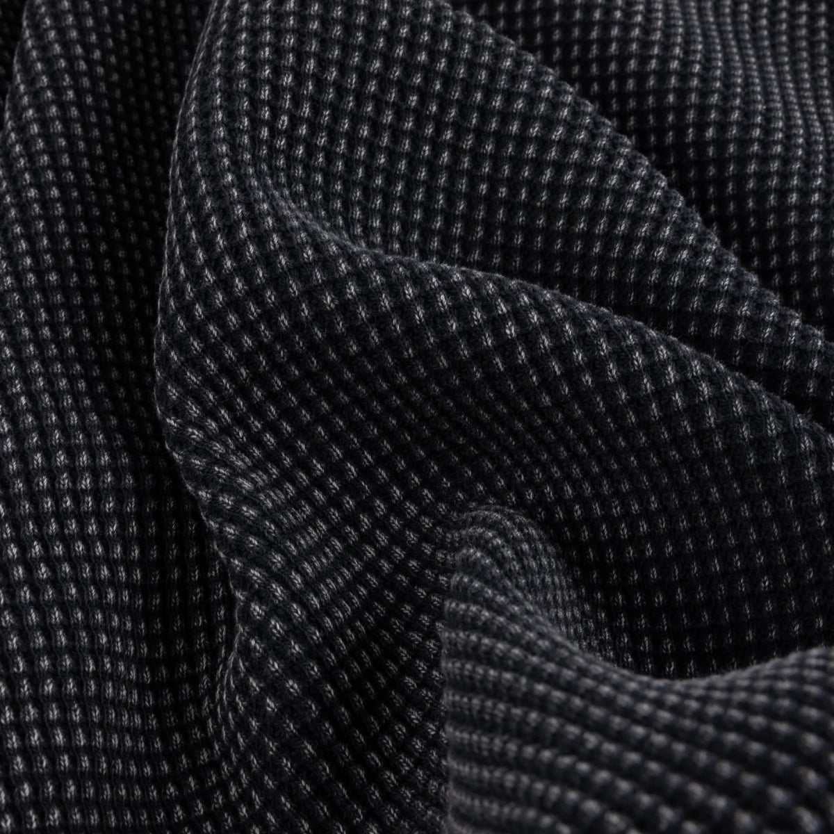 Dime Premium Waffle Zip Hoodie in Faded Black - Goodnews Skateshop