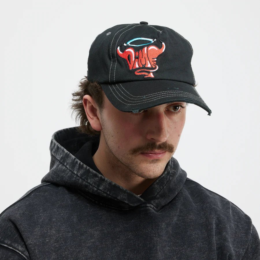 Dime Purgatory Worker Cap in Black - Goodnews Skateshop