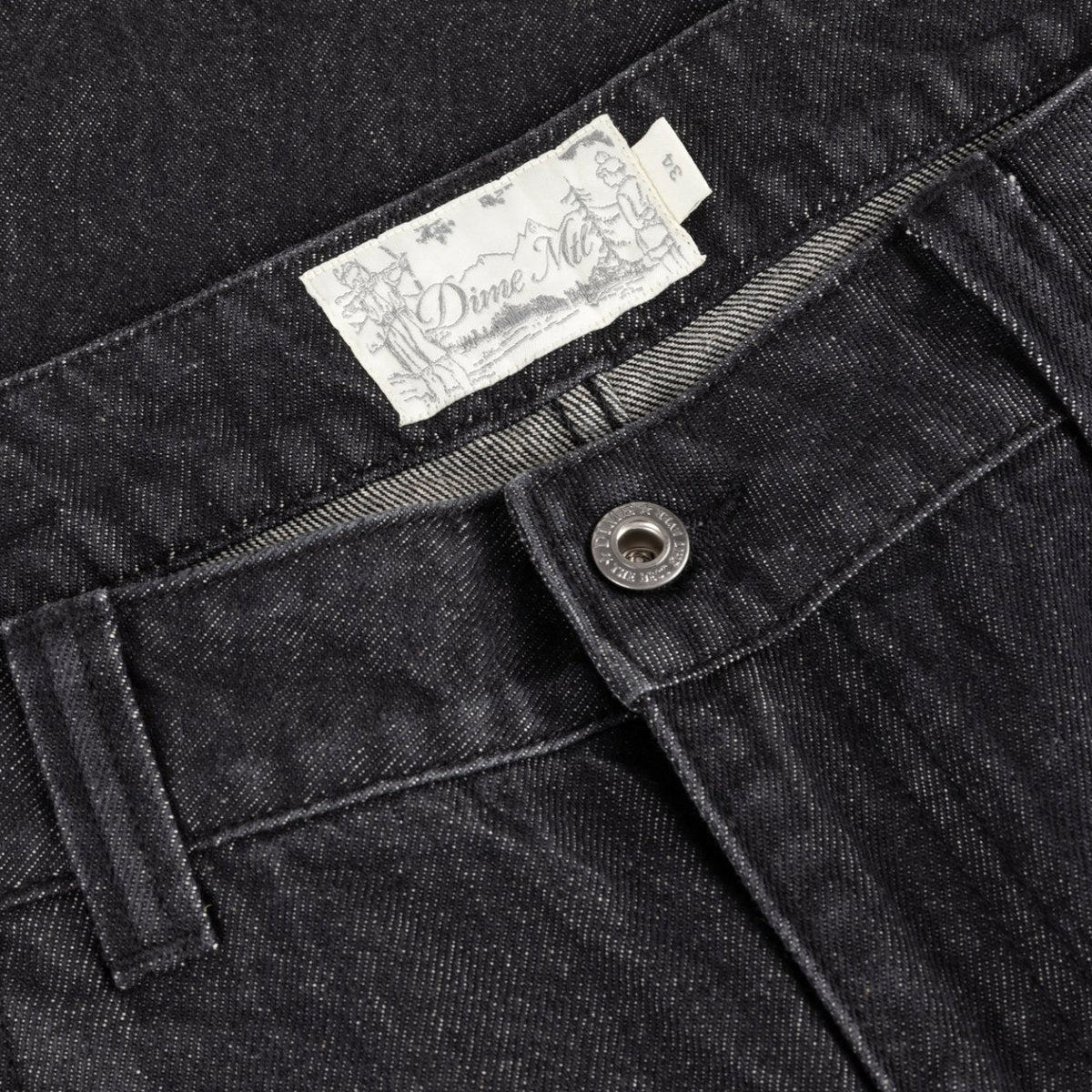 Dime Relaxed Denim Pants in Black Washed - Goodnews Skateshop