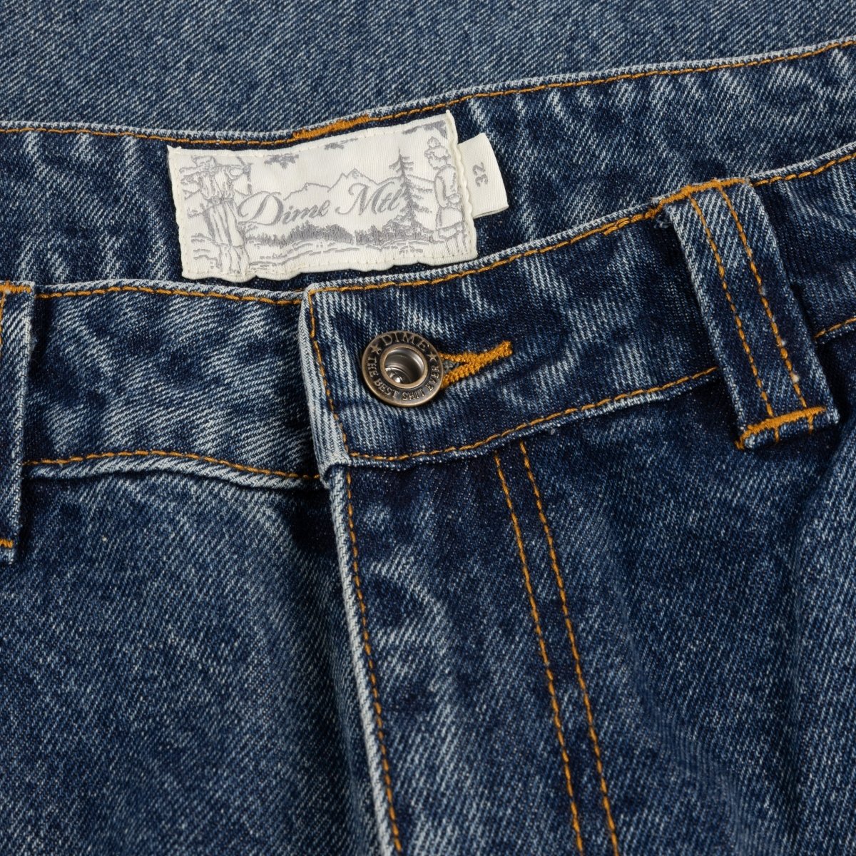 Dime Relaxed Denim Pants in Stone Washed - Goodnews Skateshop