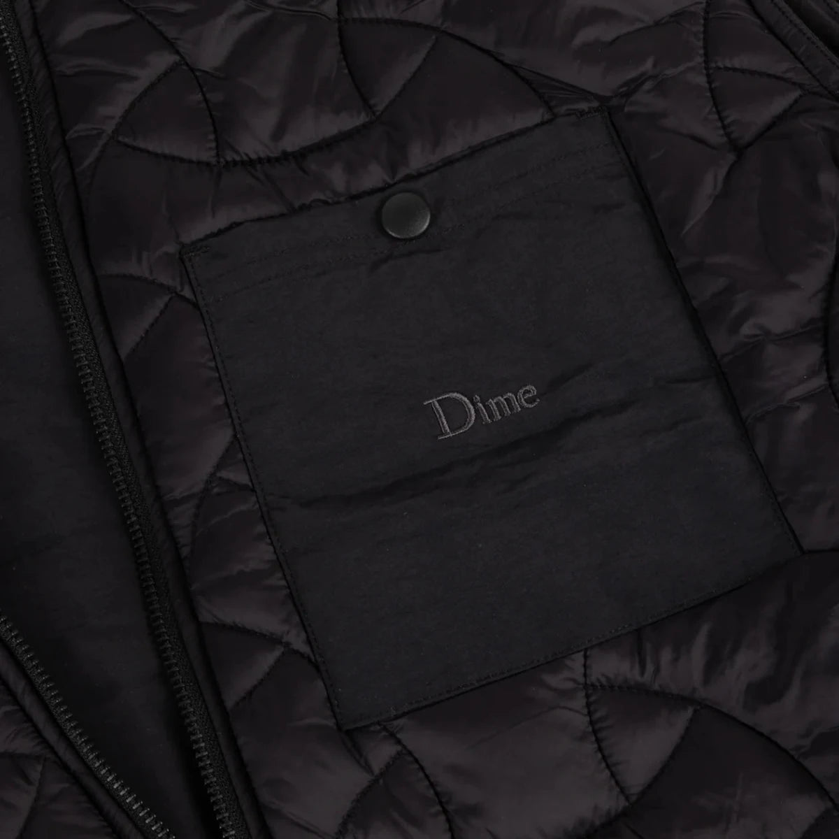 Dime Reversible Vest in Black - Goodnews Skateshop
