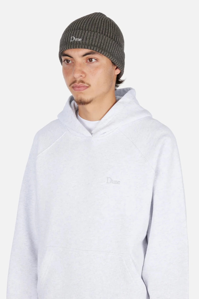 Dime Rib Fold Beanie in Dark Grey - Goodnews Skateshop
